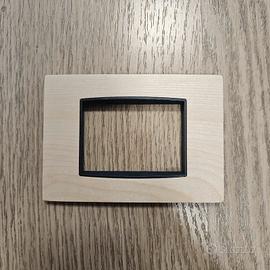 Placca Vimar Eikon 20653.33 Rovere Scuro  residuo