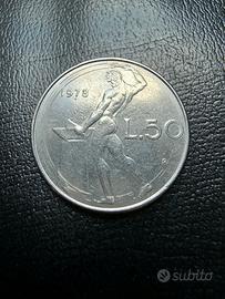 vecchie 50 lire del 1978