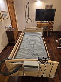 Letto ospedale elettrico + materasso ad aria 165kg
