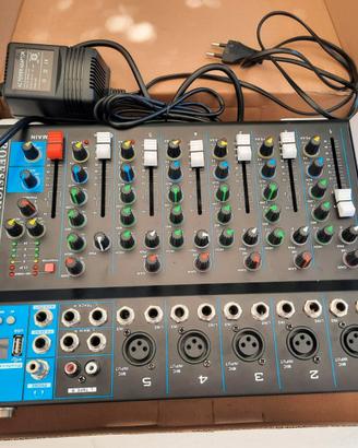 Mixer audio analogico MG-07XU 7 canali