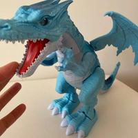 Drago blu robot - luci e suoni si muove e cammina