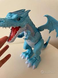 Drago blu robot - luci e suoni si muove e cammina