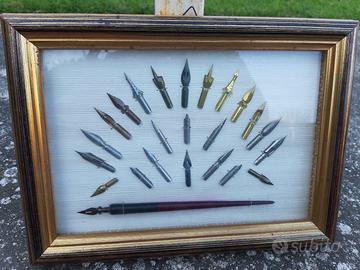 quadro con pennini da collezione 