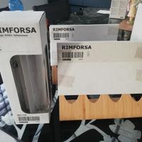 Porta spezie in vetro e legno 