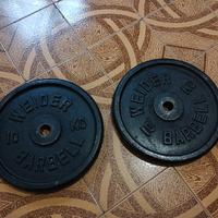 dischi pesi palestra bilanciere 10kg weider