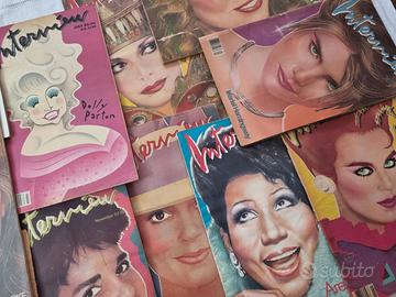 Lotto di 11 riviste originali Interview Magazine
