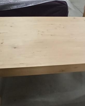 TAVOLO ROVERE NODATO SPAZZOLATO