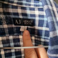 camicia 100% lino armani 