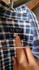 camicia 100% lino armani 