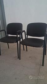 2 Sedie da ufficio marroni