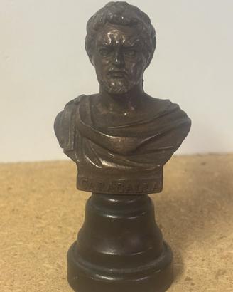 Statua Romana Imperatore Caracalla 11cm vintage