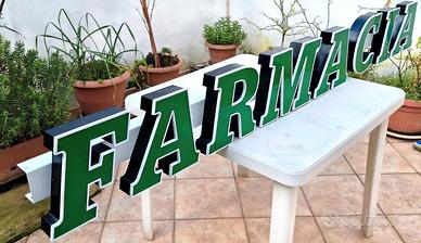 Insegna led a lettere scatolate FARMACIA