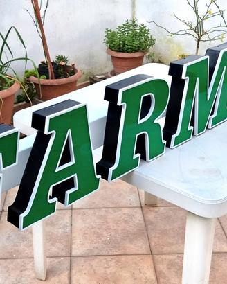 Insegna led a lettere scatolate FARMACIA