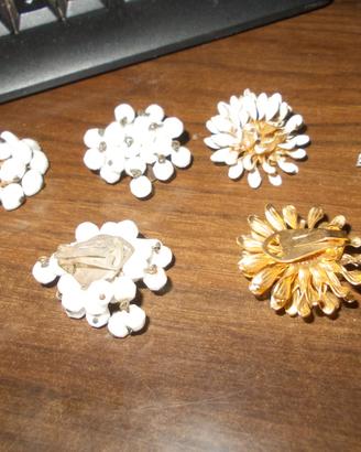 Lotto Orecchini vintage anni 60 ORIGINALI con clip