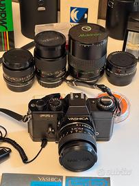 Yashica FR1 + obiettivi + accessori (Contax RTS)