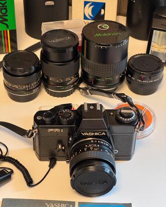 Yashica FR1 + obiettivi + accessori (Contax RTS)