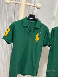 Polo Polo Ralph Lauren verde Big Pony giallo