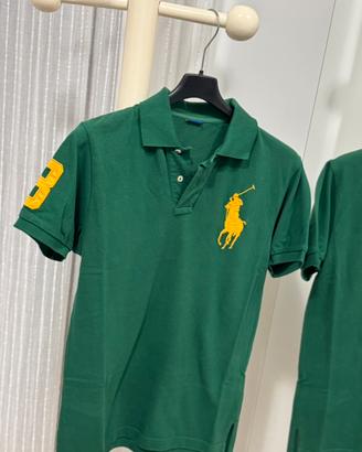Polo Polo Ralph Lauren verde Big Pony giallo