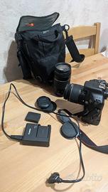 kit Canon eos1300d + 2 obbiettivi e borsa impermea
