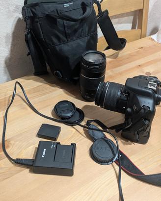 kit Canon eos1300d + 2 obbiettivi e borsa impermea