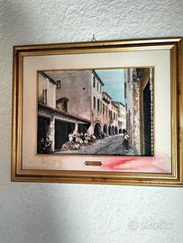 Quadro Padova, via Conciapelli com'era