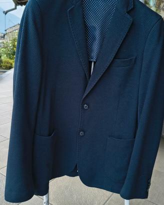 Giacca uomo Conbipel blu scuro lavorata elegante