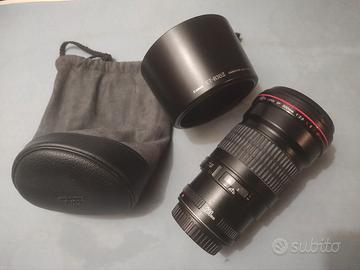 Canon EF 200mm f/2.8 L II USM + paraluce + sacca