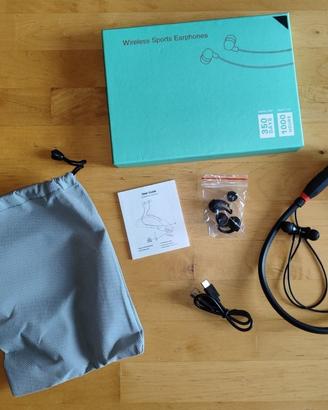 Auricolari Bluetooth con archetto da collo - Nuovi