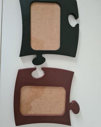 Cornici - Set due pezzi in legno puzzle