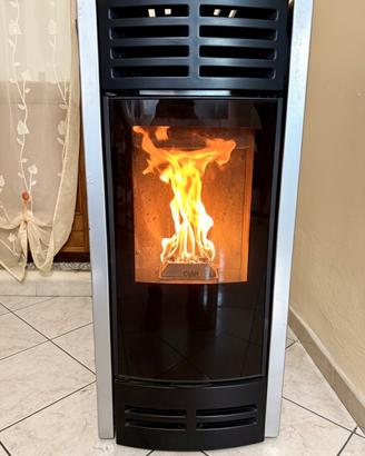 Stufa a pellet 8,5 kw.