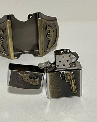 Fibbia cintura con accendino integrato pistole