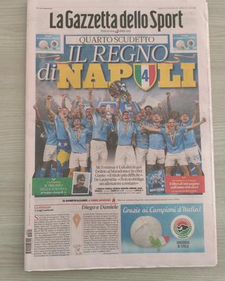 Gazzetta dello sport Napoli scudetto 2025

