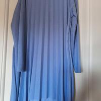 vestito donna plissettato color glicine