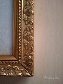 quadro pittura cornice e vetro misure 66x61