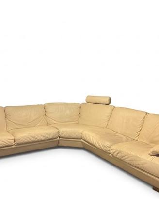 Divano angolare in pelle DIVANI&DIVANI BY NATUZZI