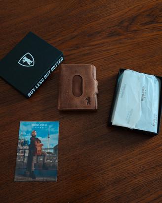Berliner wallet vera pelle crazy horse