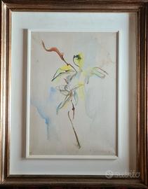 Ernesto TRECCANI (1920-09) olio/tecnica mista 1972