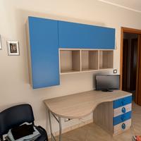 Scrivania e libreria
