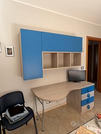 Scrivania e libreria