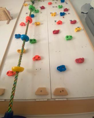Gioco Legno Parete Arrampicata Bambini Inclinabile