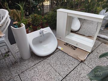 mobile bagno+lavandino e colonna 