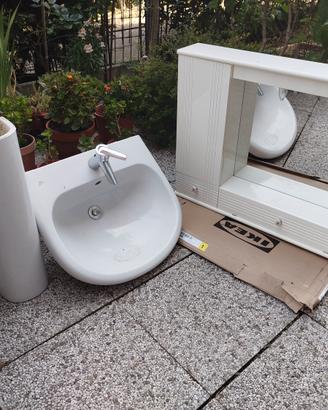 mobile bagno+lavandino e colonna 