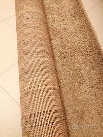 Tappeto pelo lungo cm 160 x 230 beige scuro