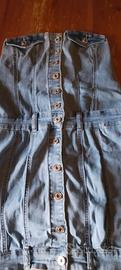 vestito in jeans con elastico