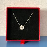 Collana quadrifoglio argento