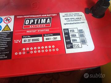 Batterie optima rosse