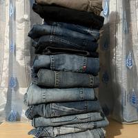 Lotto di 17 jeans/pantaloni uomo - taglie 44-46