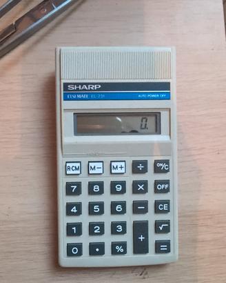 sharp calcolatrice vintage