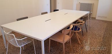 Tavolo Tense Mdf Italia 360x150 corian bianco