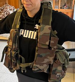 Gilet Tattico Multitasca Coyote Mimetico